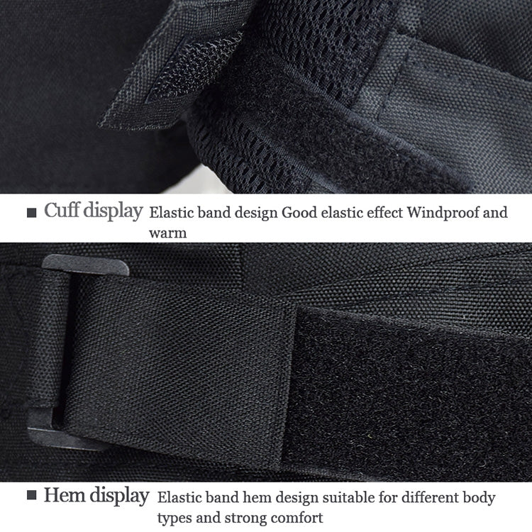 GHOST RACING GR-Y05 Motorcycle Cycling Cloth Men Knight Racing Jacket Keep Warm Anti-Fall Locomotive Off-Road Suit, Size: M(Black)
