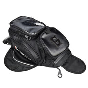GHOST RACING GR-YXB08 Motorcycle Bag Touch Navigation Fuel Tank Package Dust Waist Bag(With Magnet (Black))