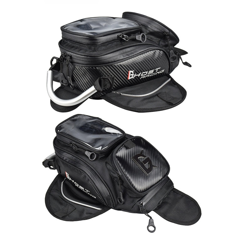 GHOST RACING GR-YXB08 Motorcycle Bag Touch Navigation Fuel Tank Package Dust Waist Bag(Without Magnet (Black)) - free shipping - PMC TechLife - Order now!