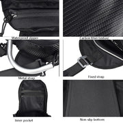 GHOST RACING GR-YXB08 Motorcycle Bag Touch Navigation Fuel Tank Package Dust Waist Bag(Without Magnet (Black))