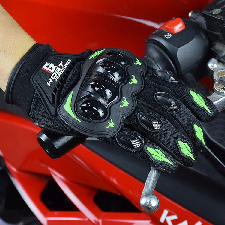 GHOST RACING GR-ST04 Motorcycle Gloves Anti-Fall Full Finger Riding Touch Gloves, Size: XL(Green) - Locomotive Gloves by GHOST RACING | Online Shopping South Africa | PMC TechLife | Buy Now Pay Later Mobicred