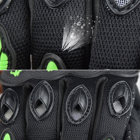 GHOST RACING GR-ST04 Motorcycle Gloves Anti-Fall Full Finger Riding Touch Gloves, Size: XXL(Green)