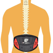 GHOST RACING GR-HY01 Motorcycle Waist Cycling Protective Gear Locomotive Anti-Fall Ski Bunch Waist Belt, Size: One Size(Red)