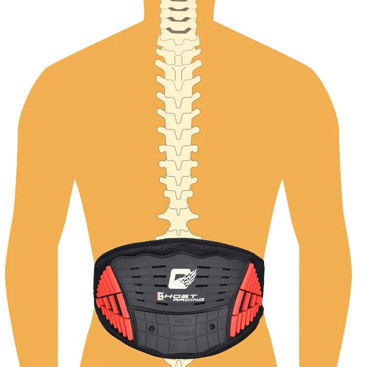 GHOST RACING GR-HY01 Motorcycle Waist Cycling Protective Gear Locomotive Anti-Fall Ski Bunch Waist Belt, Size: One Size(Blue)