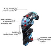 GHOST RACING GR-HX05 Motorcycle Riding Protective Gear Keep Warm Anti-Wind Anti-Fall Locomotive Knee Pad(Blue)