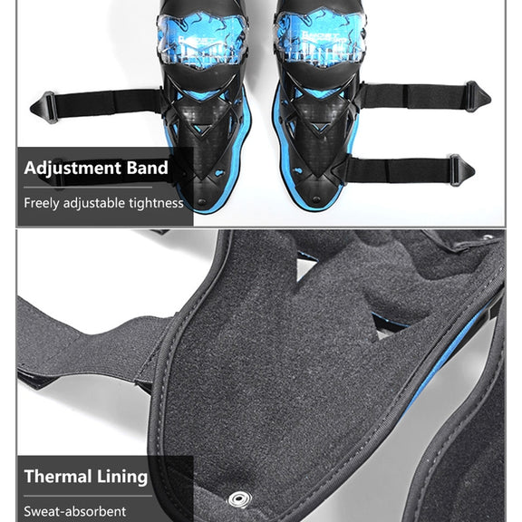 GHOST RACING GR-HX05 Motorcycle Riding Protective Gear Keep Warm Anti-Wind Anti-Fall Locomotive Knee Pad(White)