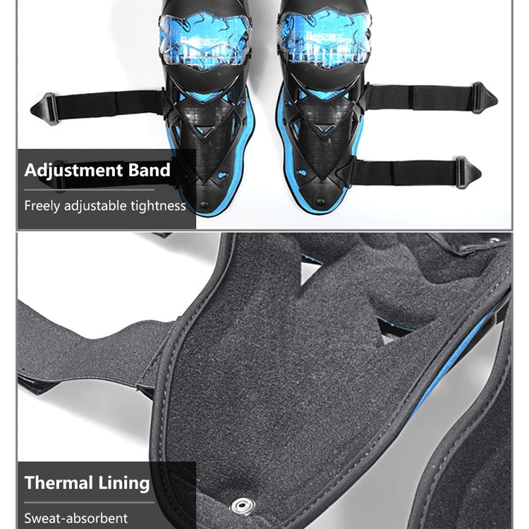 GHOST RACING GR-HX05 Motorcycle Riding Protective Gear Keep Warm Anti-Wind Anti-Fall Locomotive Knee Pad(White)