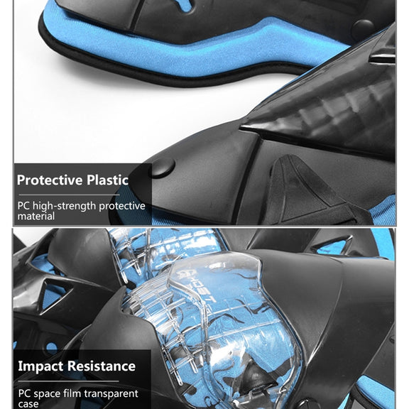 GHOST RACING GR-HX05 Motorcycle Riding Protective Gear Keep Warm Anti-Wind Anti-Fall Locomotive Knee Pad(Blue)