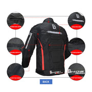 GHOST RACING GR-Y07 Motorcycle Cycling Jacket Four Seasons Locomotive Racing Anti-Fall Cloth, Size: L(Light Grey)