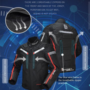 GHOST RACING GR-Y07 Motorcycle Cycling Jacket Four Seasons Locomotive Racing Anti-Fall Cloth, Size: L(Light Grey)