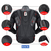 GHOST RACING GR-Y09 Motorcycle Four Seasons Racing Suit Locomotive Riding Anti-Fall Rally Suit, Size: XXL(Black)