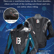 GHOST RACING GR-Y09 Motorcycle Four Seasons Racing Suit Locomotive Riding Anti-Fall Rally Suit, Size: XXL(Black)