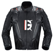 GHOST RACING GR-Y09 Motorcycle Four Seasons Racing Suit Locomotive Riding Anti-Fall Rally Suit, Size: XXL(Black)