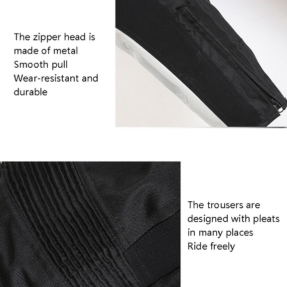 GHOST RACING GR-K06 Motorcycle Riding Trousers Racing Motorcycle Anti-Fall Windproof Keep Warm Pants, Size: M(Grey)
