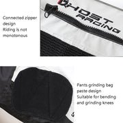 GHOST RACING GR-K06 Motorcycle Riding Trousers Racing Motorcycle Anti-Fall Windproof Keep Warm Pants, Size: M(Grey)