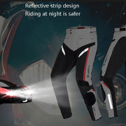 GHOST RACING GR-K06 Motorcycle Riding Trousers Racing Motorcycle Anti-Fall Windproof Keep Warm Pants, Size: M(Grey)