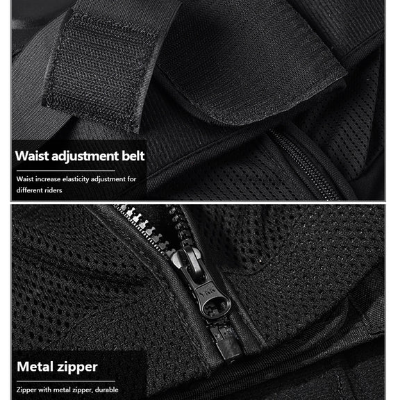 GHOST RACING F060 Motorcycle Armor Suit Riding Protective Gear Chest Protector Elbow Pad Fall Protection Suit, Size: L(Black)