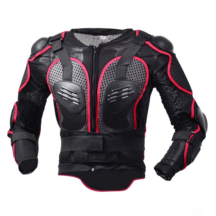 GHOST RACING F060 Motorcycle Armor Suit Riding Protective Gear Chest Protector Elbow Pad Fall Protection Suit, Size: XL(Red) - Protective Gear by GHOST RACING | Online Shopping South Africa | PMC TechLife | Buy Now Pay Later Mobicred