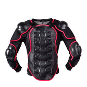 GHOST RACING F060 Motorcycle Armor Suit Riding Protective Gear Chest Protector Elbow Pad Fall Protection Suit, Size: XL(Red)