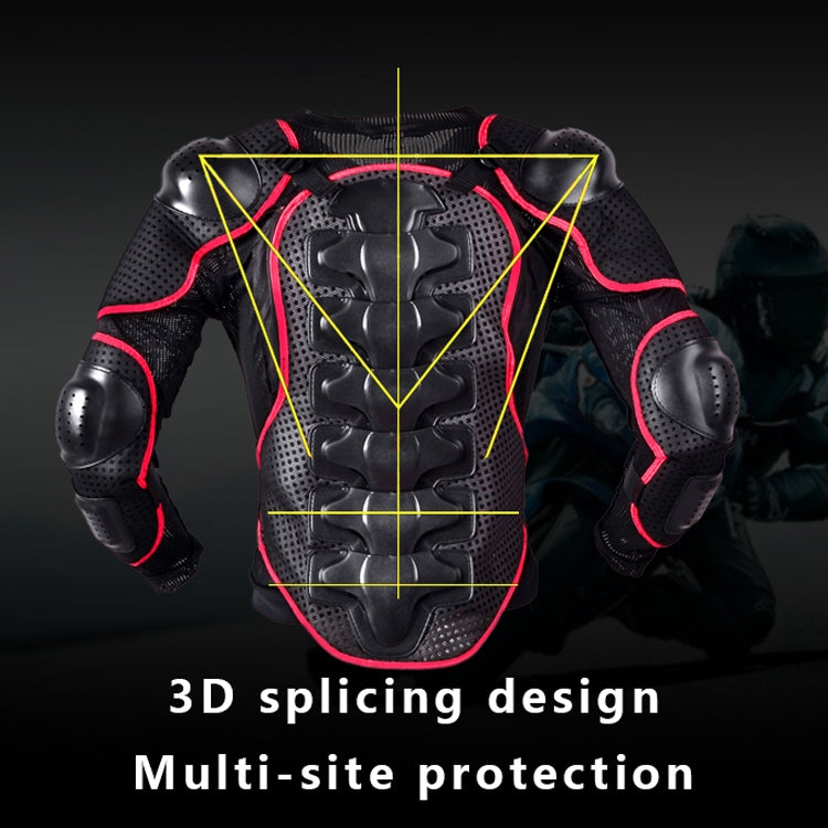 GHOST RACING F060 Motorcycle Armor Suit Riding Protective Gear Chest Protector Elbow Pad Fall Protection Suit, Size: XL(Red) - Protective Gear by GHOST RACING | Online Shopping South Africa | PMC TechLife | Buy Now Pay Later Mobicred