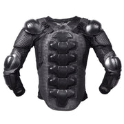 GHOST RACING F060 Motorcycle Armor Suit Riding Protective Gear Chest Protector Elbow Pad Fall Protection Suit, Size: XXXL(Black)