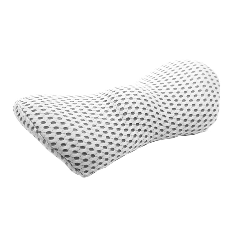 Car Supplies Lumbar Support Memory Foam Car Backrest Lumbar Cushion Seat Cushion Lumbar Pillow, Colour: 4D Grid Light Gray - free shipping - PMC Jewellery - Order now!