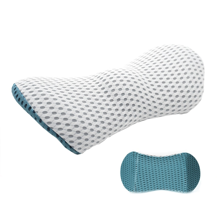 Car Supplies Lumbar Support Memory Foam Car Backrest Lumbar Cushion Seat Cushion Lumbar Pillow, Colour: Blue+Light Gray - Seat Accessories by PMC Jewellery | Online Shopping South Africa | PMC Jewellery | Buy Now Pay Later Mobicred