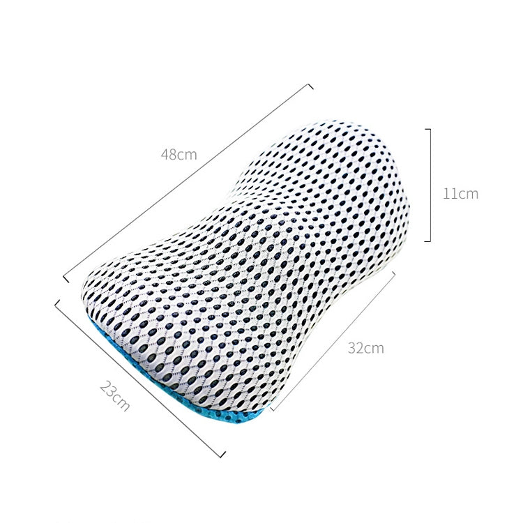 Car Supplies Lumbar Support Memory Foam Car Backrest Lumbar Cushion Seat Cushion Lumbar Pillow, Colour: Comfortable Pink
