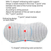 Car Supplies Lumbar Support Memory Foam Car Backrest Lumbar Cushion Seat Cushion Lumbar Pillow, Colour: Comfortable Pink