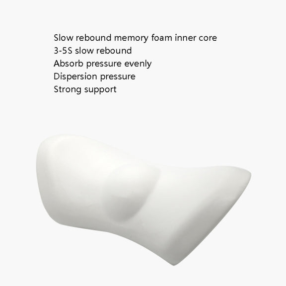 Car Supplies Lumbar Support Memory Foam Car Backrest Lumbar Cushion Seat Cushion Lumbar Pillow, Colour: Comfortable Pink