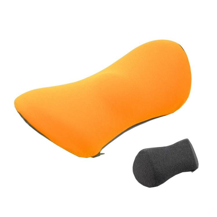 Car Supplies Lumbar Support Memory Foam Car Backrest Lumbar Cushion Seat Cushion Lumbar Pillow, Colour: Orange+Dark Gray - Seat Accessories by PMC TechLife | Online Shopping South Africa | PMC TechLife | Buy Now Pay Later Mobicred