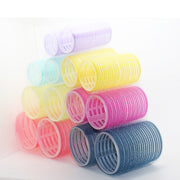12 PCS/Set Self-Adhesive Curling Iron Hair Core Fluffy Hairdressing Tool���Random Colour Delivery, Specification: 63x44mm