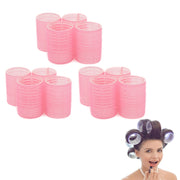 12 PCS/Set Self-Adhesive Curling Iron Hair Core Fluffy Hairdressing Tool���Random Colour Delivery, Specification: 63x28mm