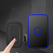 CACAZI A19 1 For 5 Wireless Music Doorbell without Battery, Plug:EU Plug(Black)