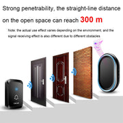 CACAZI A80 1 For 1 Wireless Music Doorbell without Battery, Plug:US Plug(White)