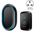 CACAZI A80 1 For 1 Wireless Music Doorbell without Battery, Plug:UK Plug(Black) - free shipping - PMC TechLife - Order now!
