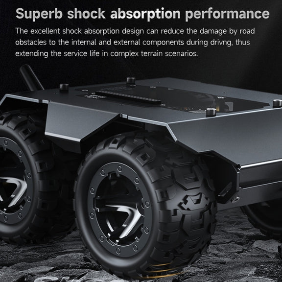 Waveshare WAVE ROVER Flexible Expandable 4WD Mobile Robot Chassis, Onboard ESP32 Module(US Plug)