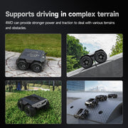 Waveshare WAVE ROVER Flexible Expandable 4WD Mobile Robot Chassis, Onboard ESP32 Module(EU Plug)