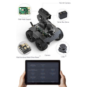 Waveshare WAVE ROVER Flexible Expandable 4WD Mobile Robot Chassis, Onboard ESP32 Module(UK Plug)