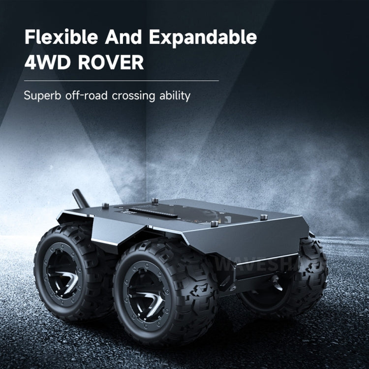 Waveshare WAVE ROVER Flexible Expandable 4WD Mobile Robot Chassis, Onboard ESP32 Module(EU Plug) - free shipping - PMC TechLife - Order now!
