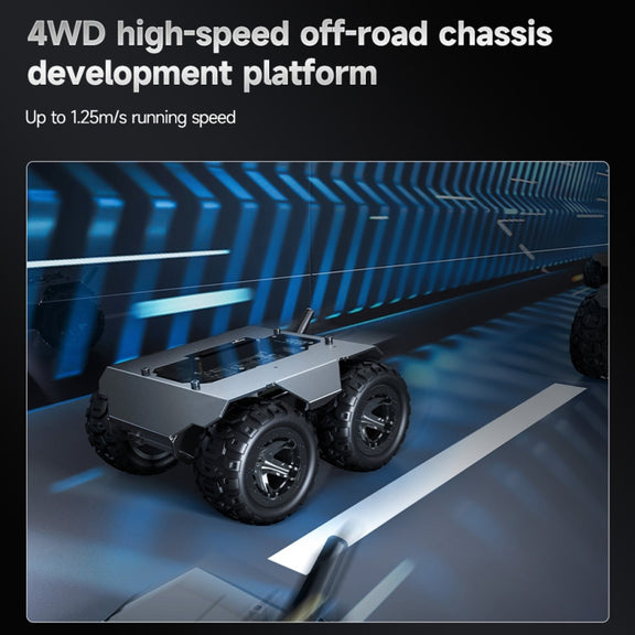 Waveshare WAVE ROVER Flexible Expandable 4WD Mobile Robot Chassis, Onboard ESP32 Module(US Plug)