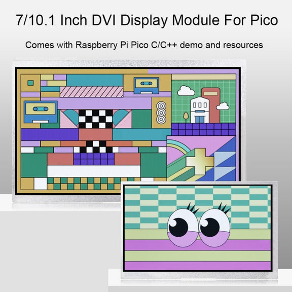 7 Inch Waveshare For Raspberry Pi Pico 1024��600 Pixel IPS Panel DVI Display Module