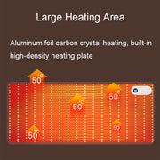 Intelligent Digital Display Timing Heating Mouse Pad Office Desktop Electric Heating Mat, CN Plug, Style:Green 60x36cm