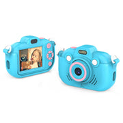 DC502 2.4-Inch 16X Zoom 2.7K Video Recording Children Digital Camera, Color: Blue No Card(EU Plug)