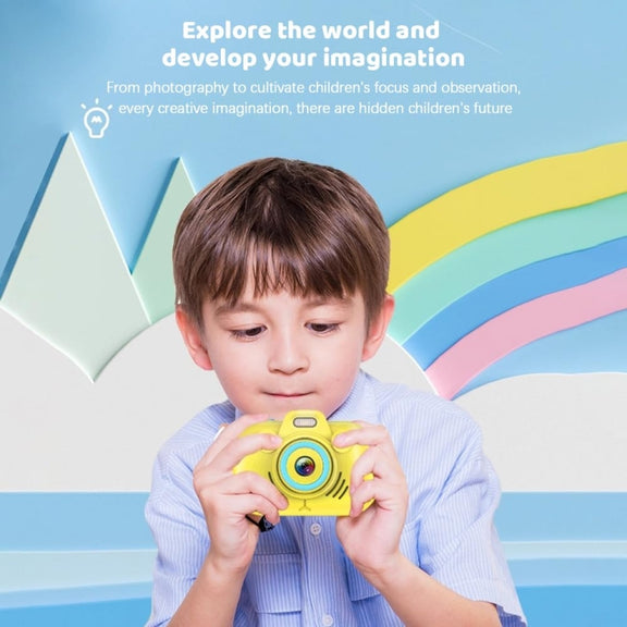 DC502 2.4-Inch 16X Zoom 2.7K Video Recording Children Digital Camera, Color: Blue + 32G(AU Plug)