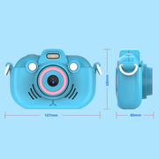 DC502 2.4-Inch 16X Zoom 2.7K Video Recording Children Digital Camera, Color: Blue + 32G(AU Plug)