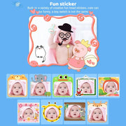DC502 2.4-Inch 16X Zoom 2.7K Video Recording Children Digital Camera, Color: Pink + 32G(US Plug)