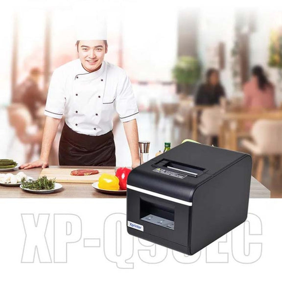 Xprinter XP-Q90EC 58mm Portable Express List Receipt Thermal Printer, Style:USB Port(UK Plug)