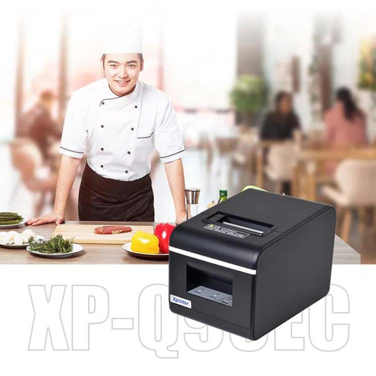 Xprinter XP-Q90EC 58mm Portable Express List Receipt Thermal Printer, Style:USB Port(UK Plug)
