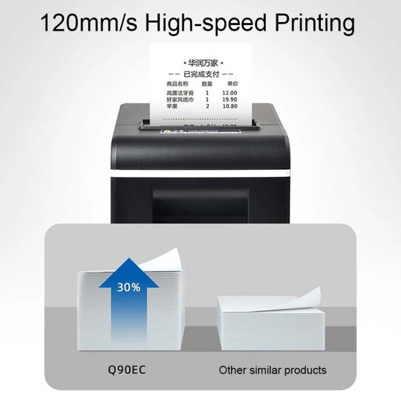 Xprinter XP-Q90EC 58mm Portable Express List Receipt Thermal Printer, Style:USB Port(US Plug)